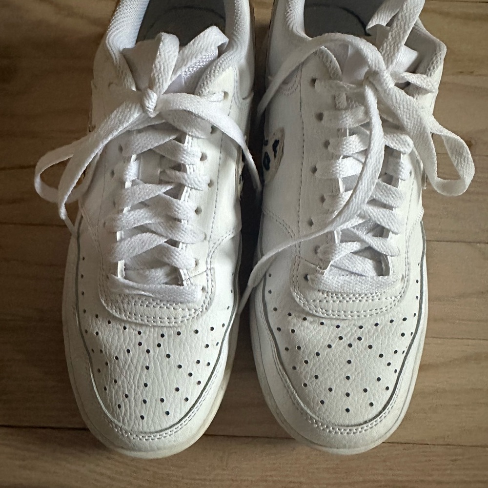 Nike size 8 Air Force with leopard print excellent condition